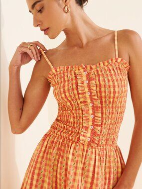 Damson Madder gingham dress